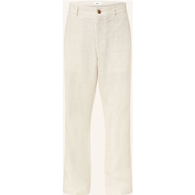 Nn.07 Leinenhose Aden Regular Fit weiss