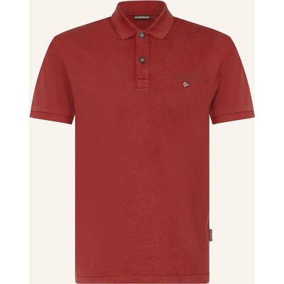 Napapijri Jersey-Poloshirt Elbas Regula Fit rot