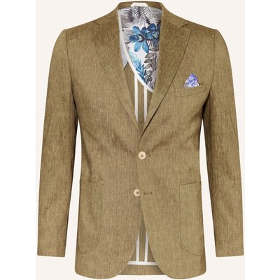 Paul Anzugsakko Extra Slim Fit Mit Leinen gruen