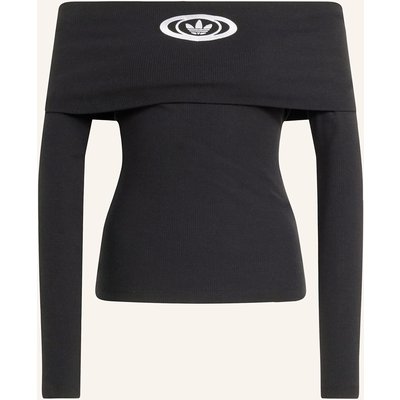 Adidas Originals Off-Shoulder-Longsleeve schwarz