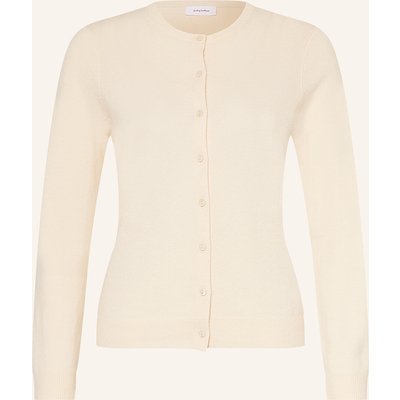 Darling Harbour Strickjacke Aus Cashmere weiss