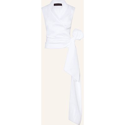 Talbot Runhof Wickelbluse weiss