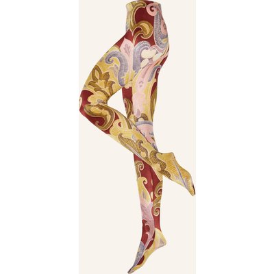 Wolford Feinstrumpfhose Paisley Baroque rot