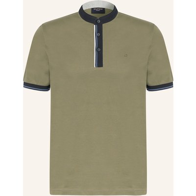 Olymp Piqué-Poloshirt gruen