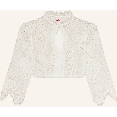 Spieth & Wensky Dirndlbluse Plätzchen Aus Spitze Mit 3/4-Arm weiss