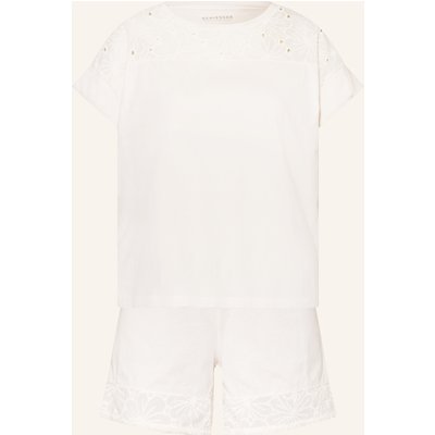 Schiesser Shorty-Schlafanzug Casual Nightwear weiss