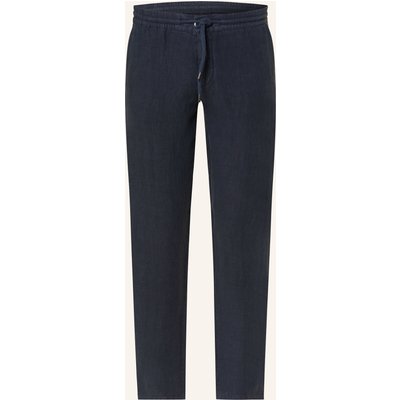 Alberto Leinenhose House Im Jogging-Stil Tapered Fit blau