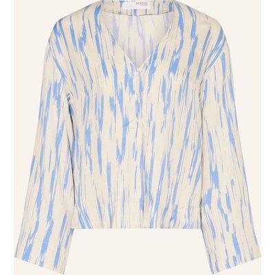 Selected Blusenshirt blau