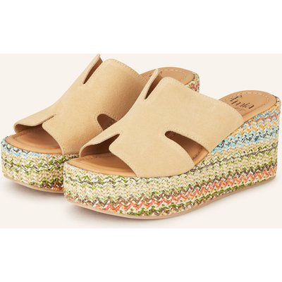 È Mia Plateau-Pantoletten beige