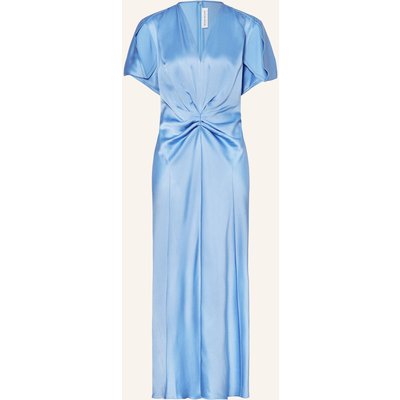 Victoria Beckham Satinkleid blau