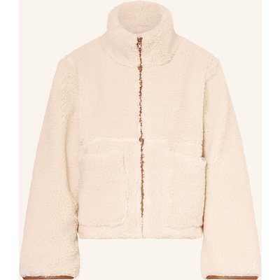 Neo Noir Teddyfell-Jacke Effa weiss