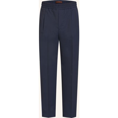 Zegna Hose Slim Fit blau