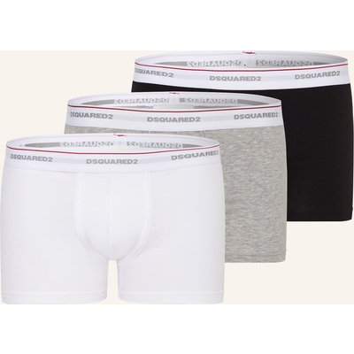 dsquared2 3er-Pack Boxershorts grau