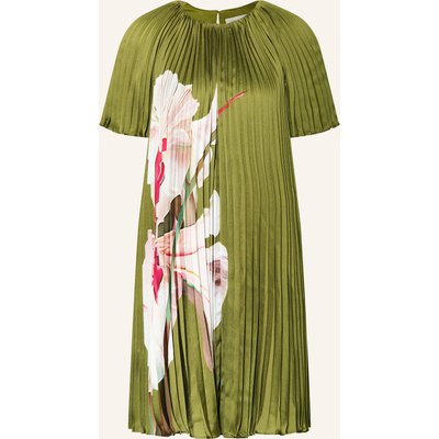 Ted Baker Plisseekleid Vinlaa Aus Satin gruen