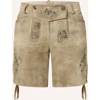 Spieth & Wensky Trachten-Lederhose Flower braun