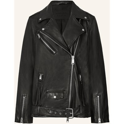 Allsaints Lederjacke Billie Biker schwarz