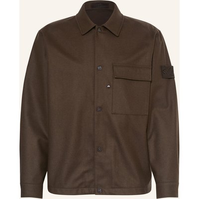 Stone Island Flanell-Overshirt Ghost braun
