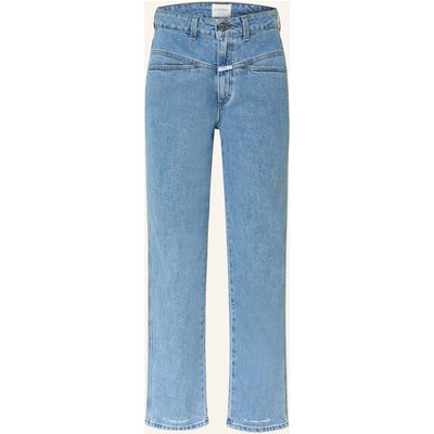 Closed Cropped Jeans Pedal Pusher blau