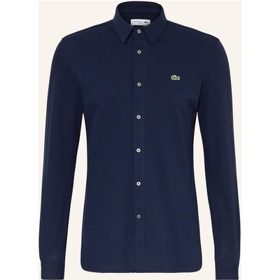 Lacoste Piqué-Hemd Slim Fit blau