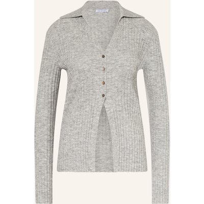 Mrs & Hugs Strickjacke grau