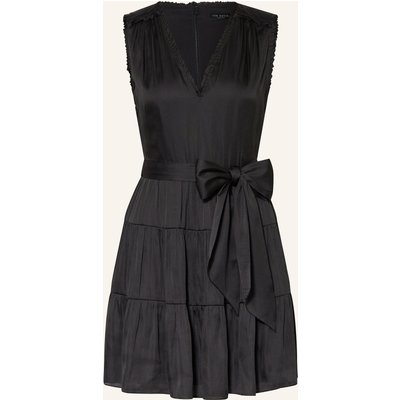 Ted Baker Satinkleid Otiana Mit Rüschen schwarz