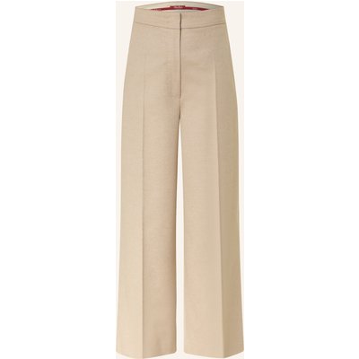 Max Mara Studio Marlenehose Marengo Aus Flanell beige