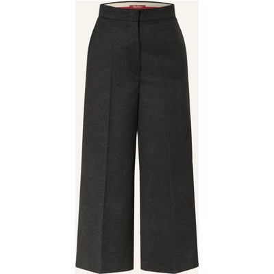 Max Mara Studio Marlenehose Marengo Aus Flanell grau