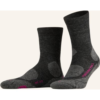 P.A.C. Trekking-Socken Tr 6.1 Medium Mit Merinowolle grau