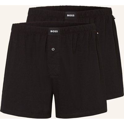 Boss 2er-Pack Boxershorts schwarz