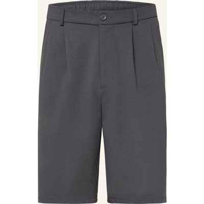 Boss Tennisshorts Retro Pleat grau