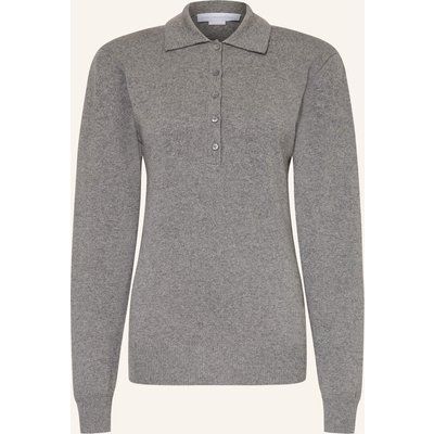 Stella Mccartney Strick-Poloshirt Aus Cashmere grau