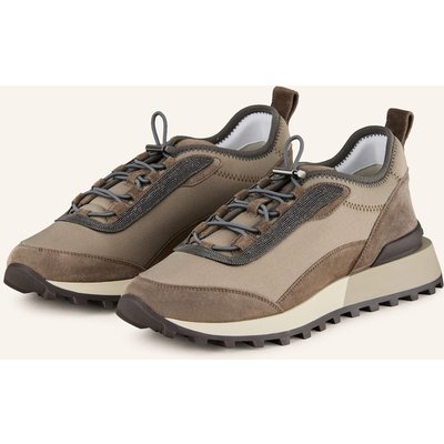 Brunello Cucinelli Sneaker Mit Schmucksteinen braun