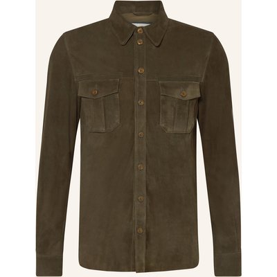 Meindl Leder-Overjacket Little Rock gruen