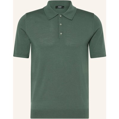 Reiss Strick-Poloshirt Manor Aus Merinowolle gruen