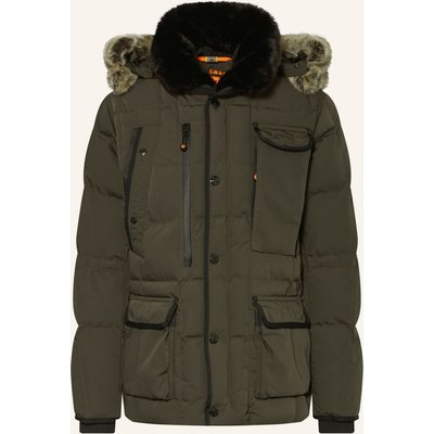 Wellensteyn Steppjacke Marvellous Mit Kunstpelz Und Sorona® Aura-Isolierung gruen