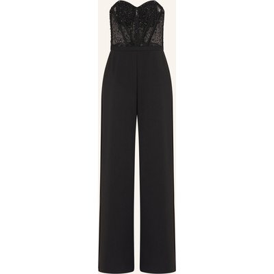 Hey Kyla Off-Shoulder-Jumpsuit Mit Schmucksteinen schwarz