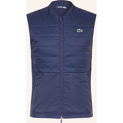 Lacoste Hybrid-Steppweste blau