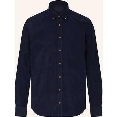 Strokesman's Cordhemd Regular Fit blau