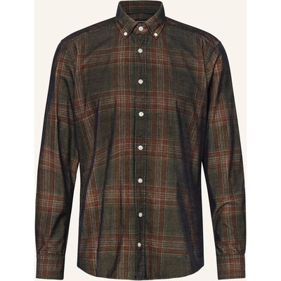 Strokesman's Cordhemd Regular Fit gruen