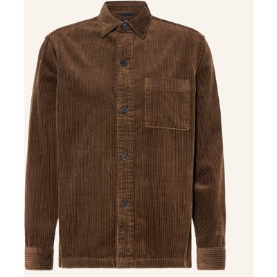 Strokesman's Cordhemd Regular Fit braun
