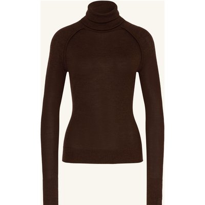Victoria Beckham Rollkragenpullover Aus Merinowolle braun