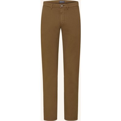 Strokesman's Piqué-Chino Slim Fit braun