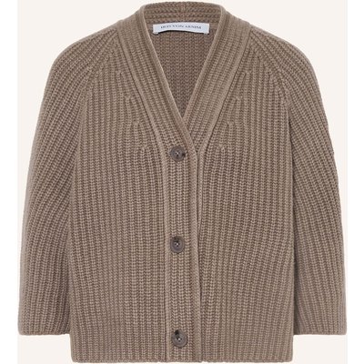 Iris Von Arnim Strickjacke Fallou Mit 3/4-Arm grau