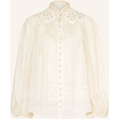 Zimmermann Bluse Coco Mit Lochspitze beige