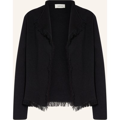 Cartoon Strickjacke schwarz