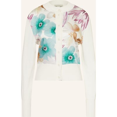 Ted Baker Strickjacke Varrla Im Materialmix weiss