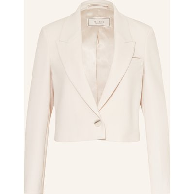 Peserico Cropped-Blazer Mit Schmucksteinen beige