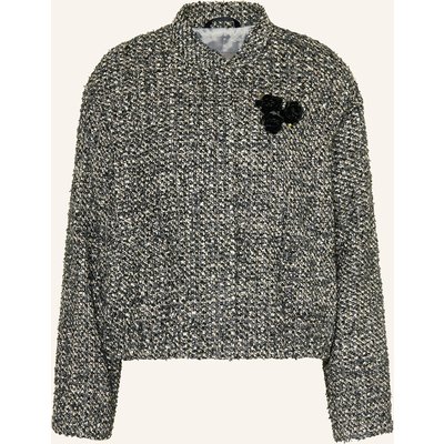 Lilienfels Bouclé-Jacke blau