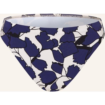 Maryan Mehlhorn Basic-Bikini-Hose Blue Leaves blau