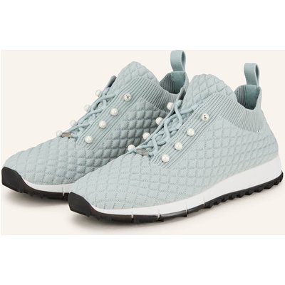 Jimmy Choo Sneaker Veles Mit Schmuckperlen gruen